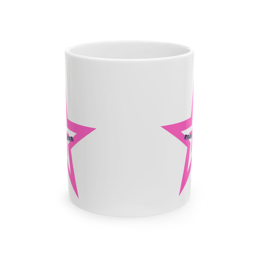 Trendy Pink Star Ceramic Mug - Perfect for Coffee Lovers