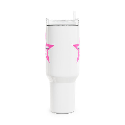 40oz Starry Tumbler - Insulated Travel Mug with Straw