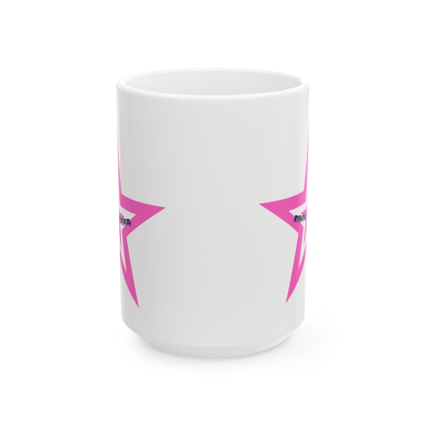 Trendy Pink Star Ceramic Mug - Perfect for Coffee Lovers